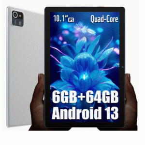 T&C MAYPUG 10.1-inch Android 13 Tablet with 6GB RAM, 64GB ROM, Quad-Core Processor, 5000mAh