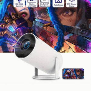 C Crelander Mini Portable Projector - Smart, 180° Rotatable, Auto Horizontal Correction, 720P HD
