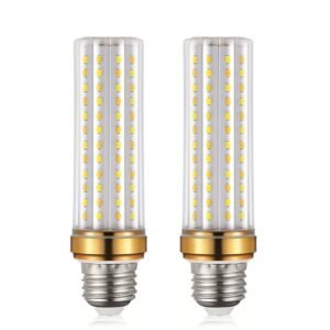 2/4 pieces E26 LED corn bulbs, 24W, white light 6000K, decorative candle base, AC110-220V, suita