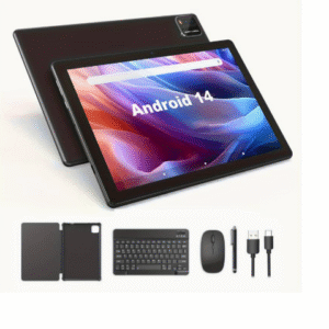 Android 14Tablet, 10-inch Tablet, Quad-core Processor, 64GB Memory, 3GB RAM, WiFi, Eye Protec