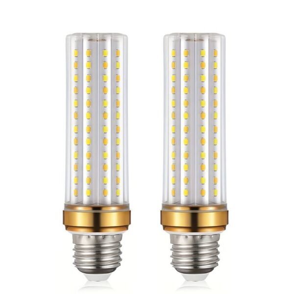 2/4 pieces E26 LED corn bulbs, 24W, white light 6000K, decorative candle base, AC110-220V, suita