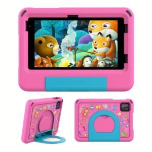 Kids' Tablet with Vibrant Animal Design, 8-Core Processor, 2.0+8.0MP Dual Camera, 3GB RA