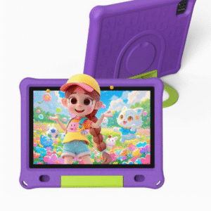 Inch Android 14 Kids Tablet with 4-Core CPU, 5G WiFi 6, Dual 2.0MP+8.0MP Cameras, 6GB