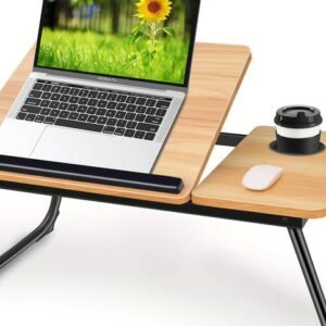 [Adjustable Laptop Stand] 5 Level Adjustable Folding Table Laptop Stand - with Cup Holder and S