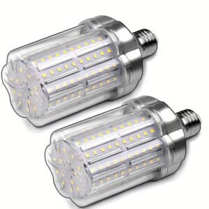 40W LED Bulbs 2pcs, E26/E27 Base,Non-Dimmable, 3 Color Temperatures (White/Warm/Warm