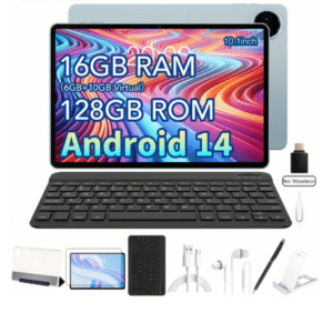 Teclast M50 Plus Tablet 10.1 Inch Fully Laminated Display Pad, 16GB( 6+10 Extension) 128GB ROM