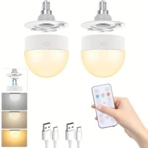 This USB Rechargeable Light Bulb Can Be Used As a Night Light, Cabinet Light, Desk Lamp, Or Em