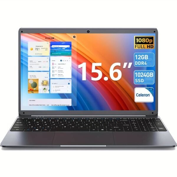 SGIN Laptop Computer, 15 Inch Laptops With 12GB RAM 1024 SSD, Celeron N5095 Quad-Core C