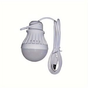 Portable LED Lantern - USB-Powered, 5V Mini Bulb with Adjustable Stand for Camping, Reading