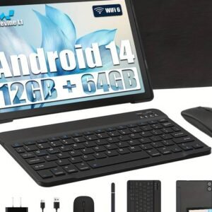 T&C AEEZO Android 14 2-in-1 Tablet 10.1" Octa-Core 12GB RAM 64GB+1TB Expandable 1200x800