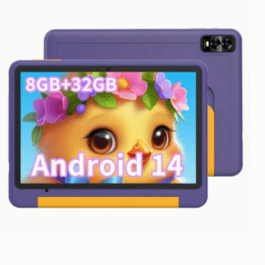 ROENLLCE Android 14 10.1 inch children's tablet, 8GB (3g + 5g - memory expansion) RAM + 32G