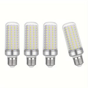 4pcs E27 LED Light Bulb 250W Equivalent 2500LUMEN 6500K Cool Daylight White 30W E27 Base