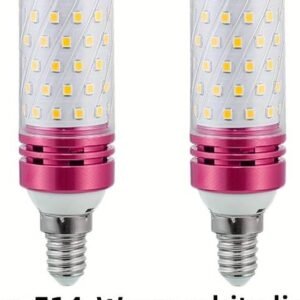 2pcs E14/E27 16W LED Light Bulbs,110-220V, Ceiling Fan LED Corn Light Bulb for Garage,Backyar